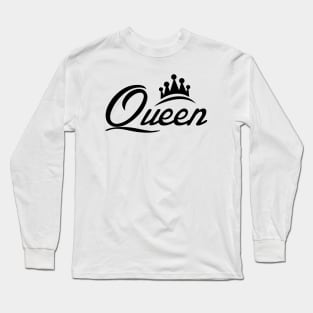 simple queen shirt design Long Sleeve T-Shirt